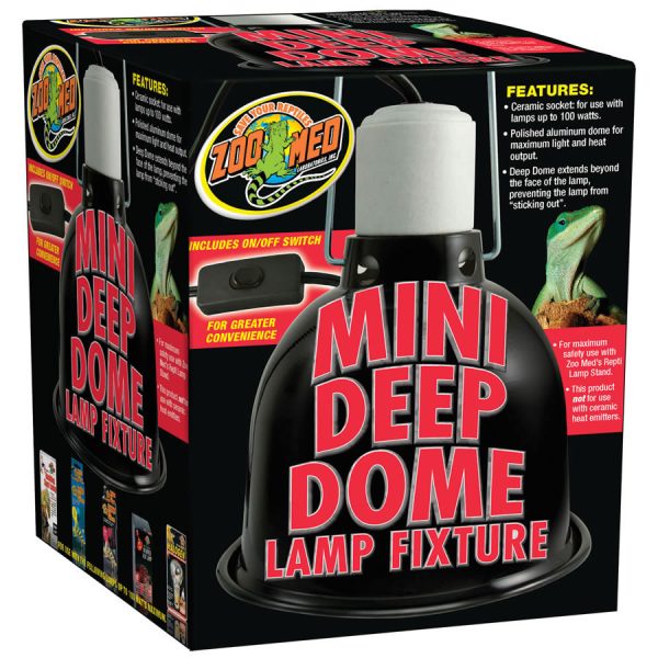 ZooMed Mini Deep Dome Lamp Fixture, LF-18