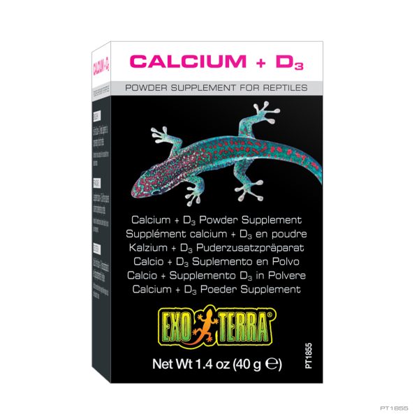 Exo Terra Reptile Calcium + D3 40g, PT1855