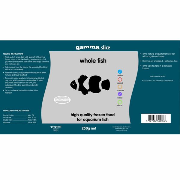 Gamma slice whole fish 250g